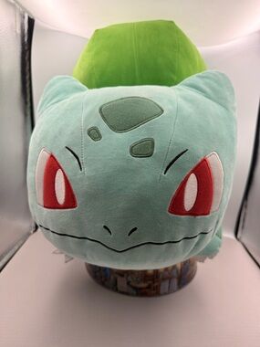 Pokemon Bulbasaur Plush - Light Green Body, Bright Green Bulb, Red Eyes